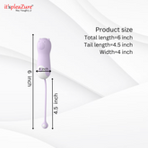 it’spleaZure LILO Little Monster Bear Vibrator size and dimensions (6-inch total length, 4.5-inch tail).